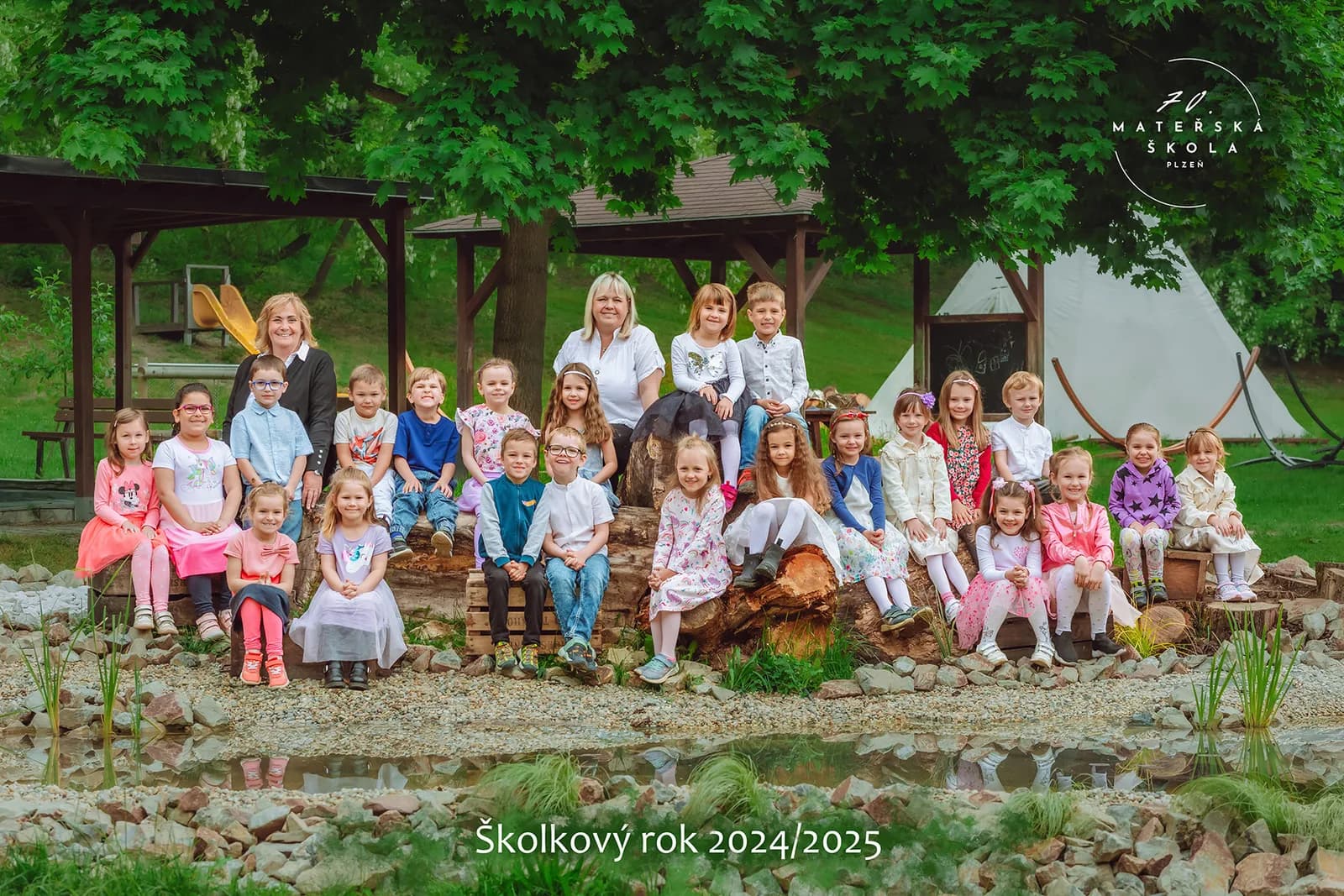 Společná fotografie, Heřmánková třída, školkový rok 2024/2025