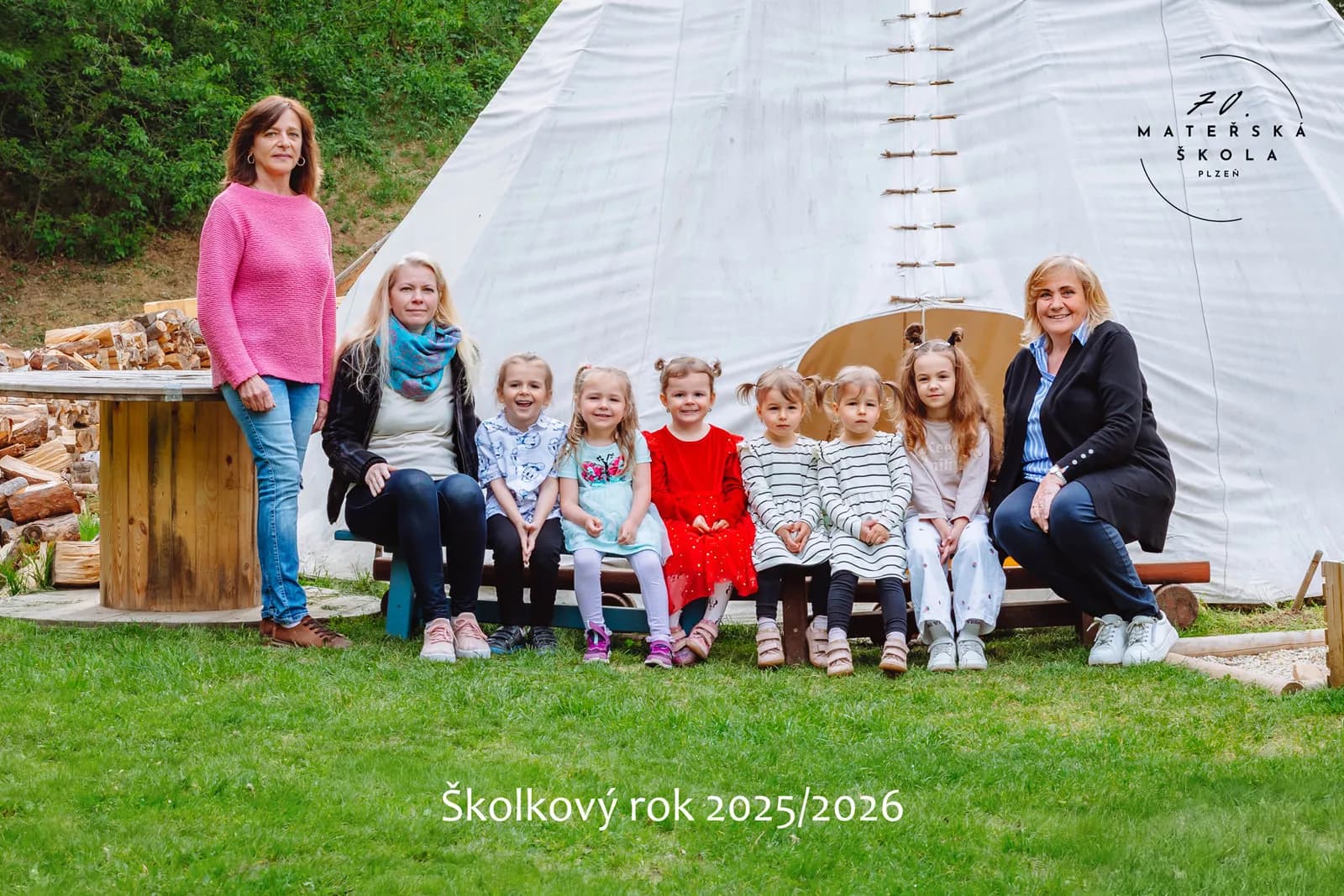 Společná fotografie, Heřmánková třída, školkový rok 2025/2026