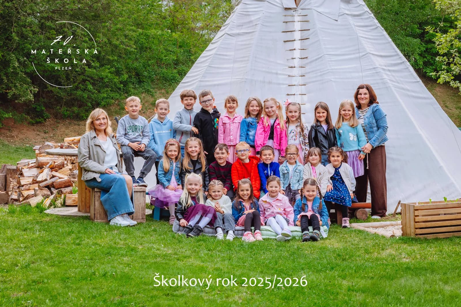 Společná fotografie, Levandulová třída, školkový rok 2025/2026