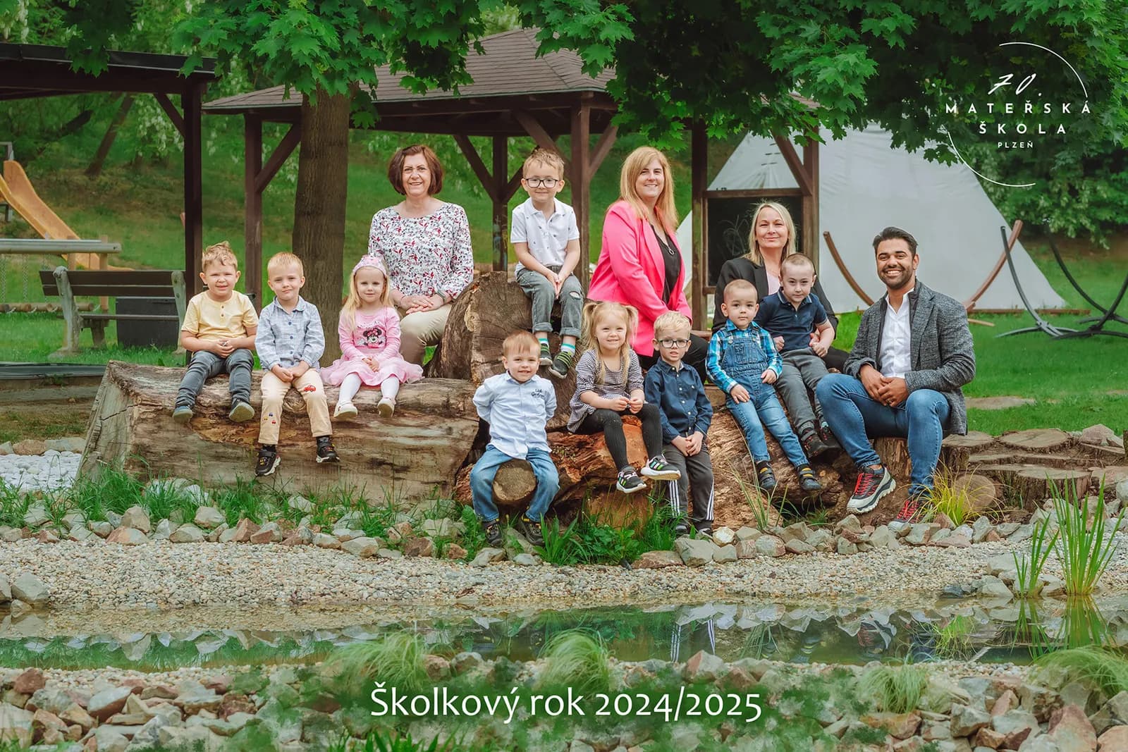 Společná fotografie, Sedmikrásková třída, školkový rok 2024/2025